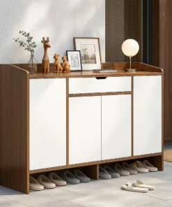 Tủ Giày- Trang trí  - Kệ  Đa Tầng Cánh Vát Decor Chất Liệu Gỗ MDF