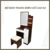 Bộ bàn trang điểm gỗ cao su