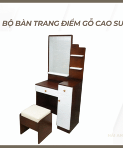Bộ bàn trang điểm gỗ cao su