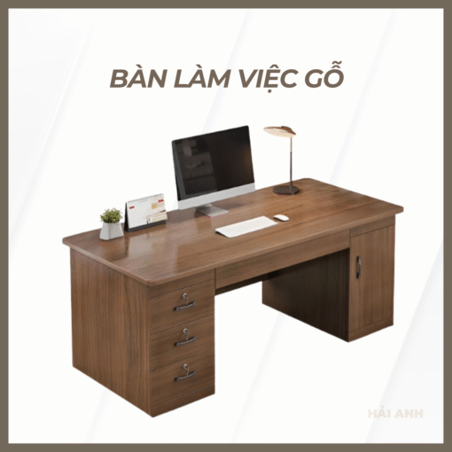 Bàn Làm Việc Gỗ Công Nghiệp MDF